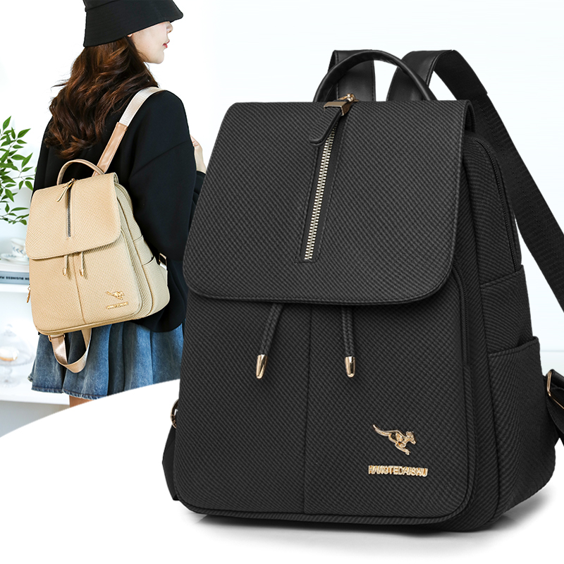 Leather Work Rucksack - Zaino da Viaggio Durevole per Donne,