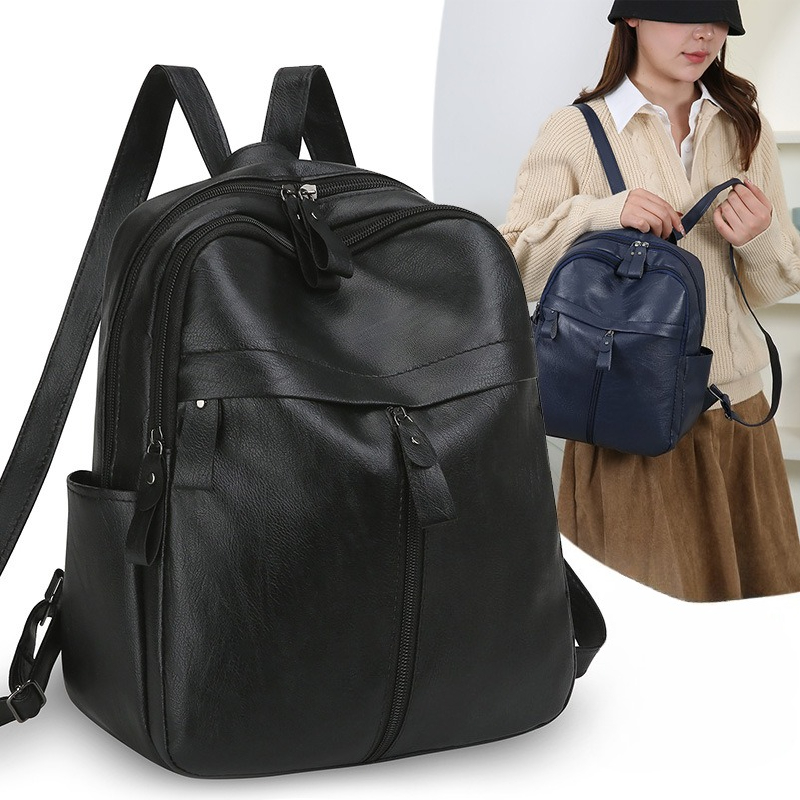 Leather Work Rucksack - Zaino in Morbida Pelle di Grande