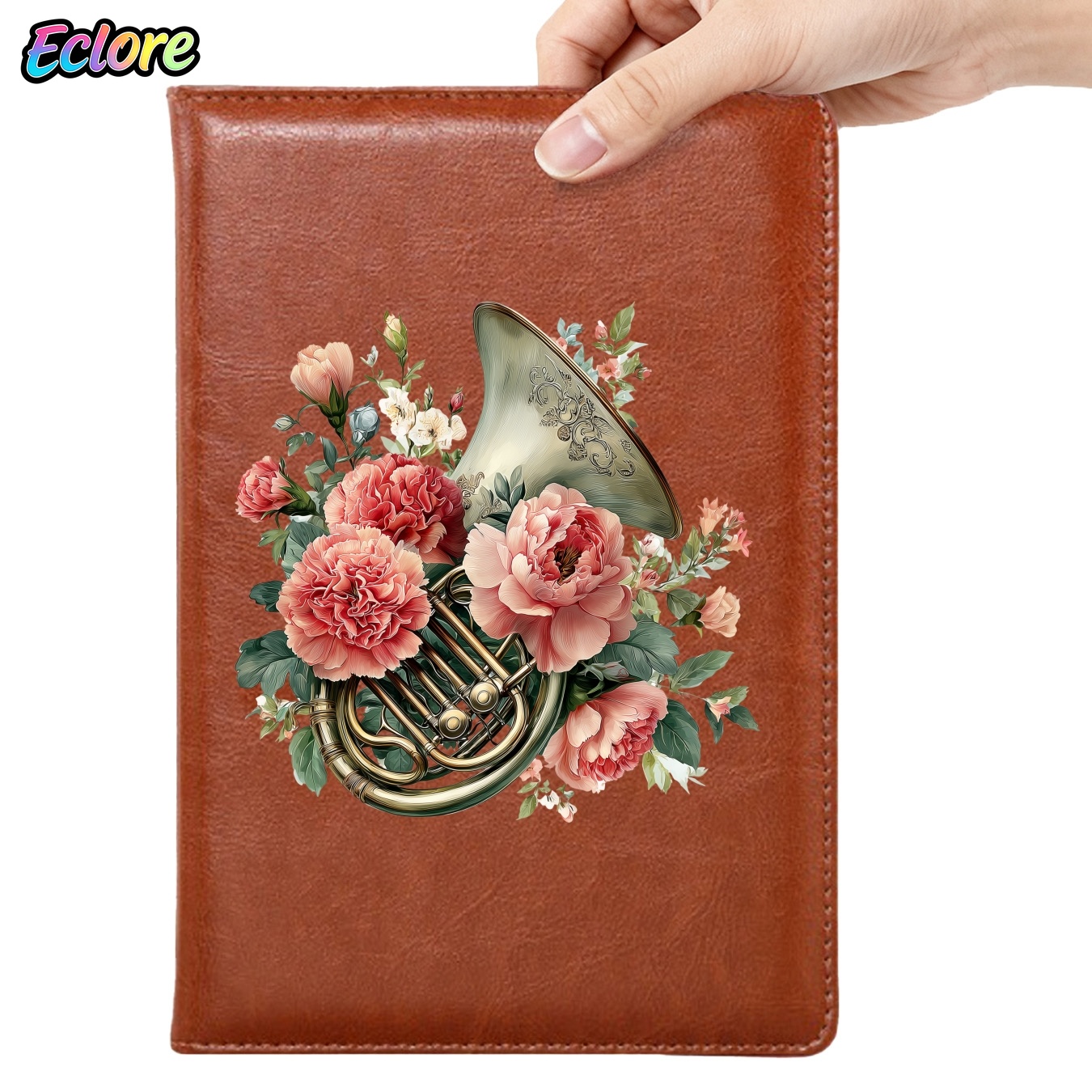 Leather Work Diary Covers - Diario in Pelle PU Floreale con