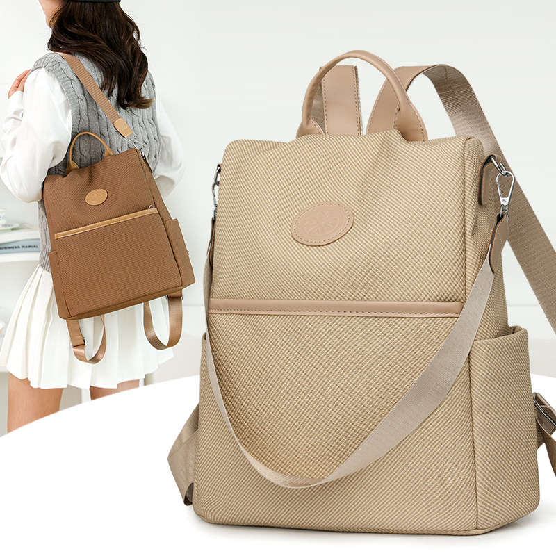 Leather Work Rucksack - Zaino da Viaggio Antifurto alla Moda