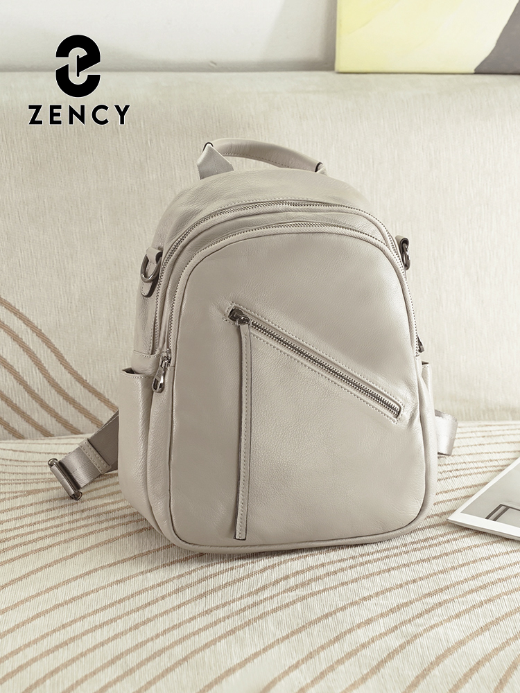 Leather Work Rucksack - Zency Zaino da donna in vera
