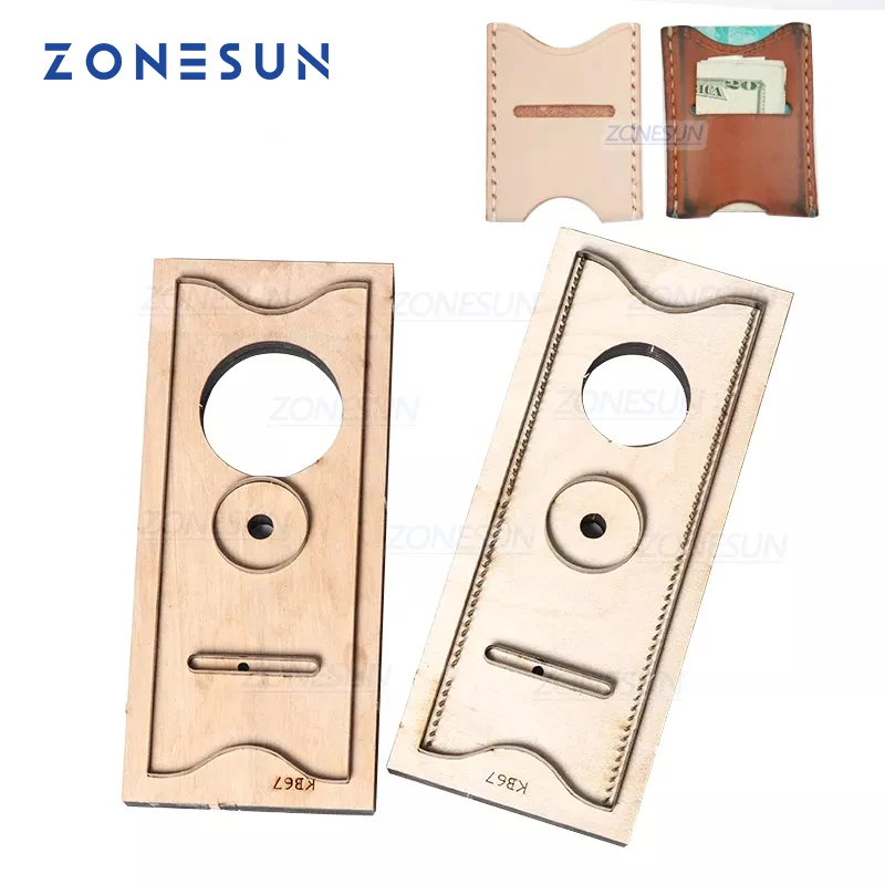 Leatherwork Templates - ZONESUN C2 Porta carte di credito