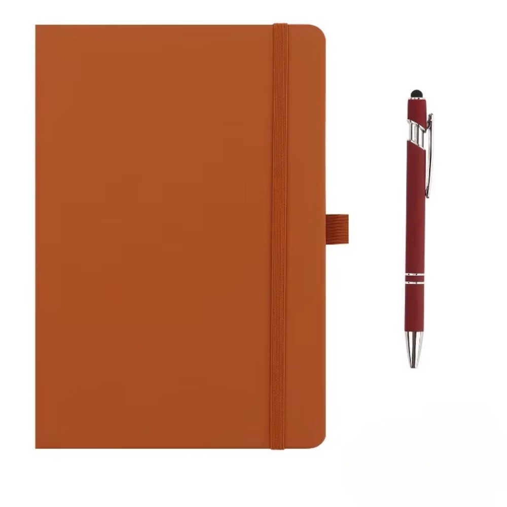 Leather Work Diary Covers - Mini quaderni tascabili con elastico, copertina