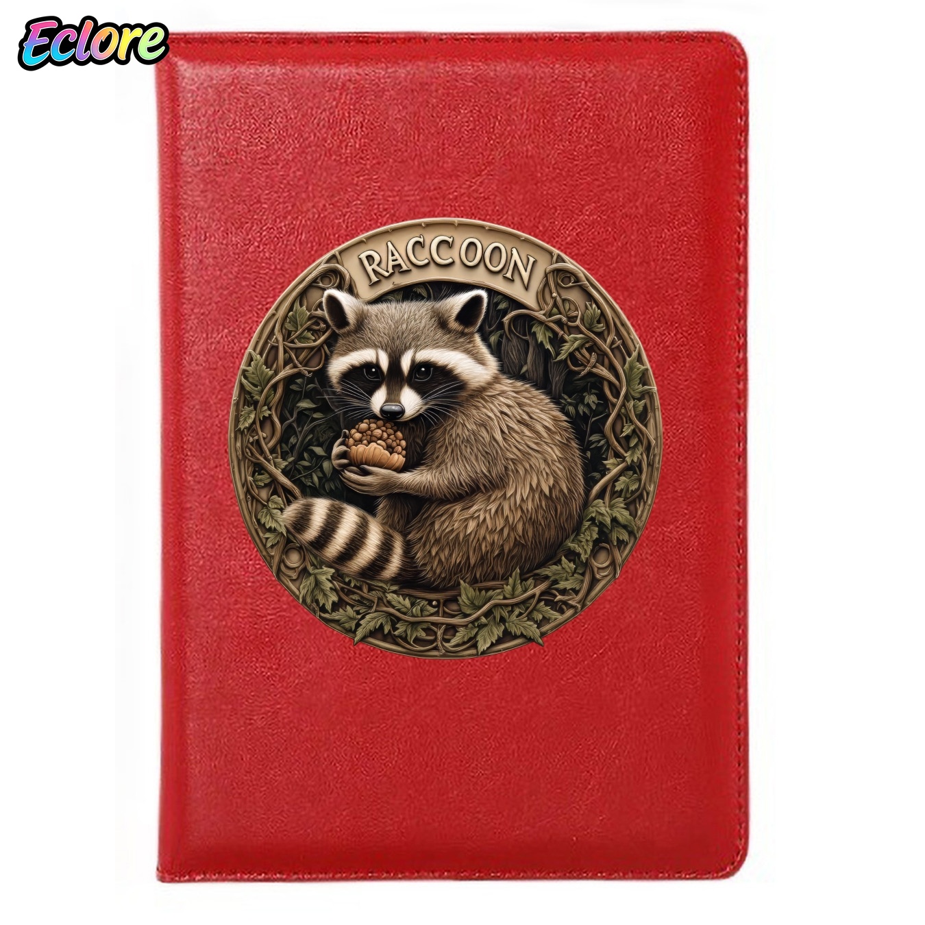 Leather Work Diary Covers - Diario in pelle vintage con illustrazione