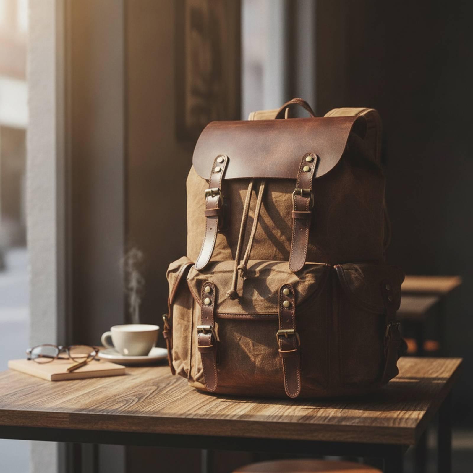 Zaino da viaggio in tela cerat - Leather Work Rucksack recensione e prezzo