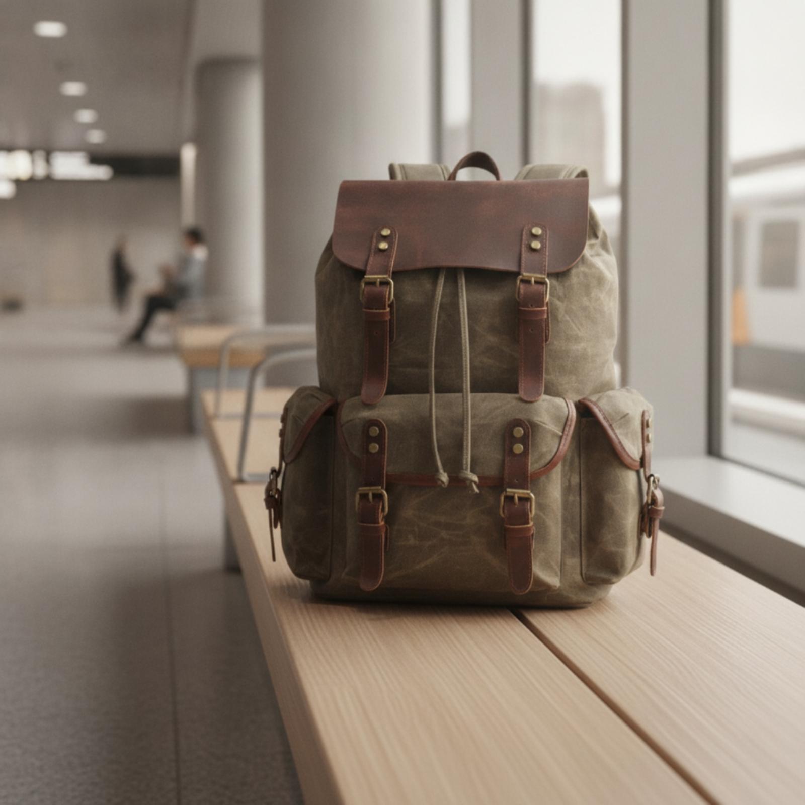 Zaino da viaggio in tela cerat - Leather Work Rucksack recensione e prezzo