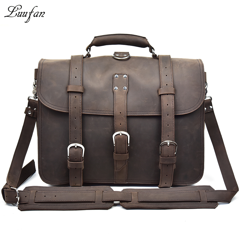 Zaino per Laptop da uomo in pe - Leather Work Rucksack recensione e prezzo